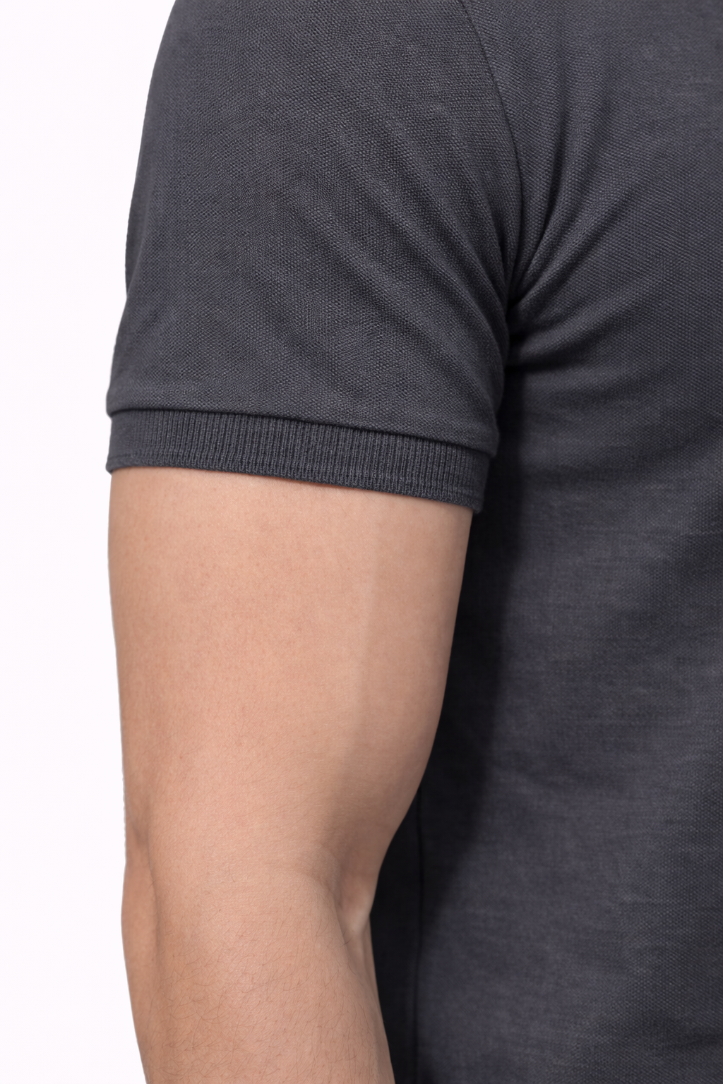 Matty Collar Polo T-Shirt – Dark Grey