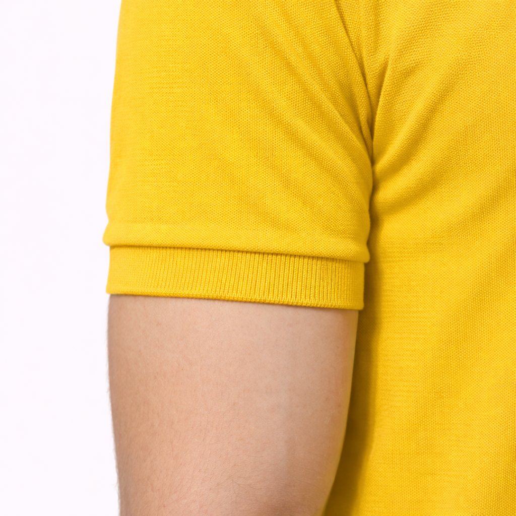 Matty Collar Polo T-Shirt – Yellow