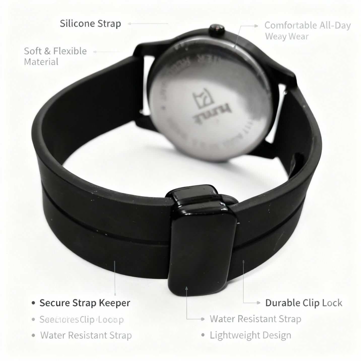 Zaptoe Round Analog Wrist Watch