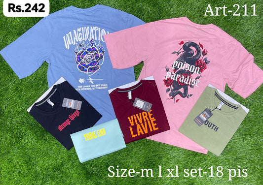 Men’s Printed Half Sleeve T-Shirt Half |  L , XL , XXL |