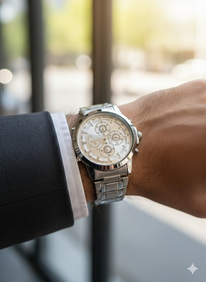 Zaptoe Round Analog Wrist Watch