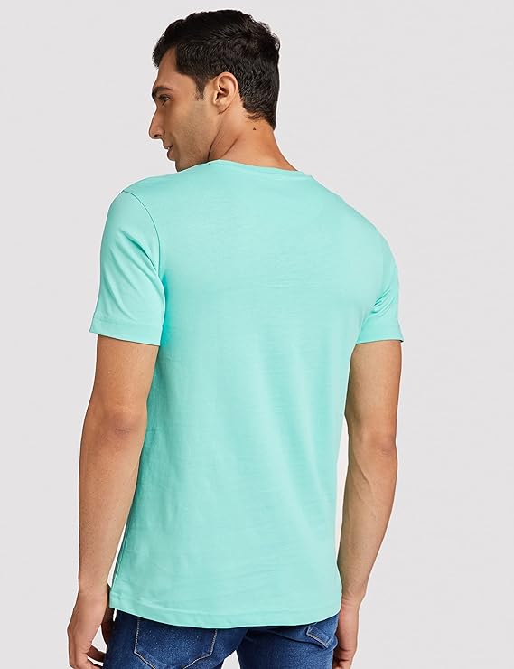 Men’s Half Sleeve Solid Cotton T-Shirt | Sea Green Premium Plain T-Shirt Wholesale
