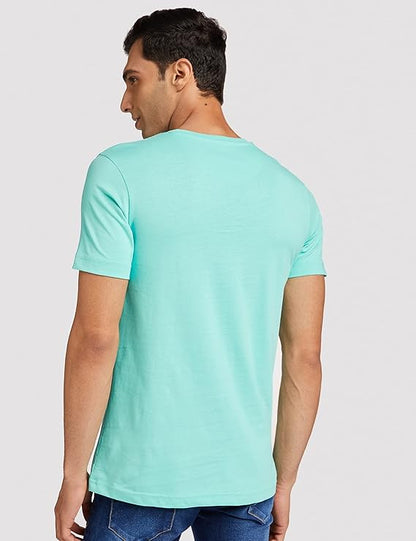 Men’s Half Sleeve Solid Cotton T-Shirt | Sea Green Premium Plain T-Shirt Wholesale