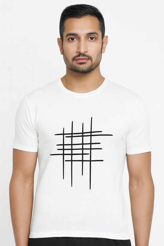 Men’s Dry-Fit Half Sleeve Round Neck White T-Shirt | Quick Dry Sports T-Shirt Wholesale