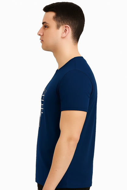 Men’s Dry-Fit Half Sleeve Round Neck Navy T-Shirt | Quick Dry Sports T-Shirt Wholesale