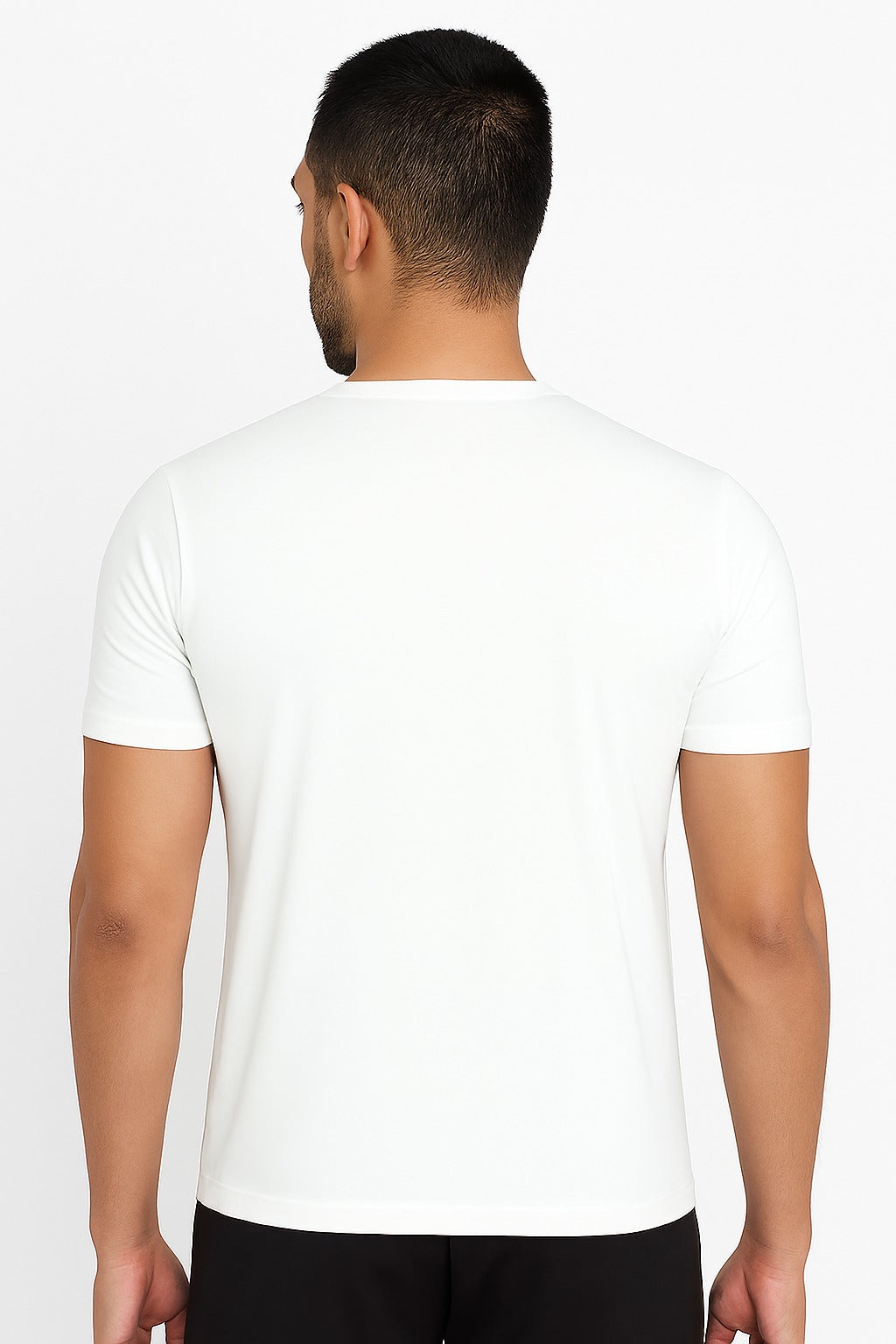 Men’s Dry-Fit Half Sleeve Round Neck White T-Shirt | Quick Dry Sports T-Shirt Wholesale