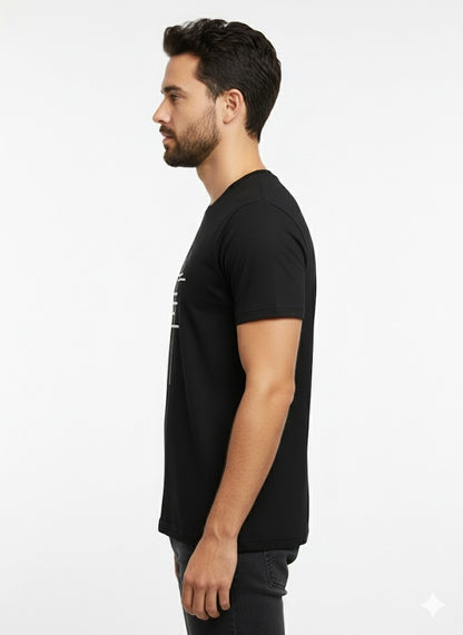 Men’s Dry-Fit Half Sleeve Round Neck Black T-Shirt | Quick Dry Sports T-Shirt Wholesale