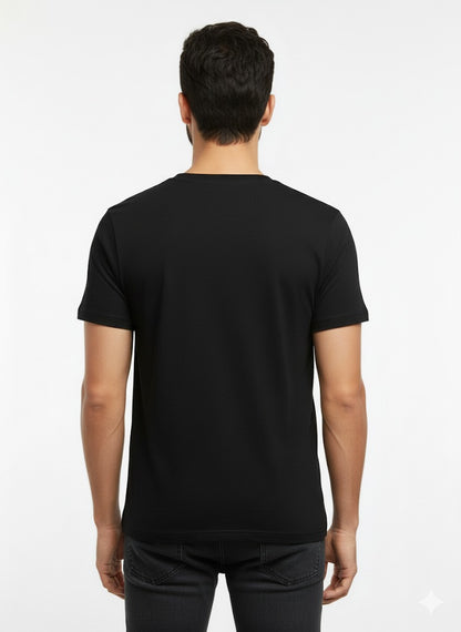 Men’s Dry-Fit Half Sleeve Round Neck Black T-Shirt | Quick Dry Sports T-Shirt Wholesale