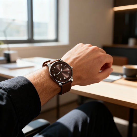 Zaptoe Brown Analog Wrist Watch