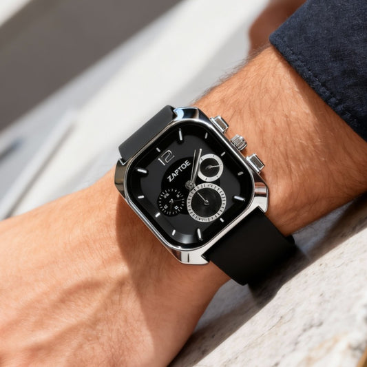 Zaptoe Round Analog Wrist Watch