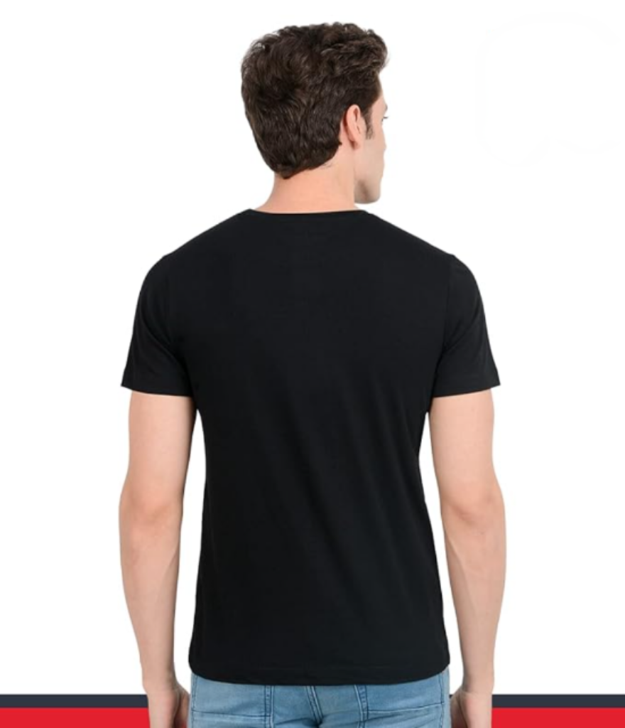Men’s Half Sleeve Solid Cotton T-Shirt | Black Premium Plain T-Shirt Wholesale