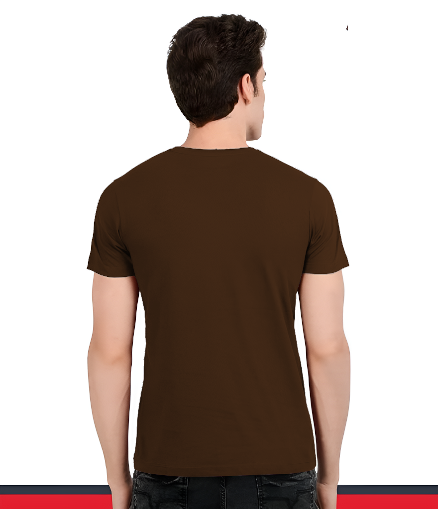 Men’s Half Sleeve Solid Cotton T-Shirt | Coffe Premium Plain T-Shirt Wholesale