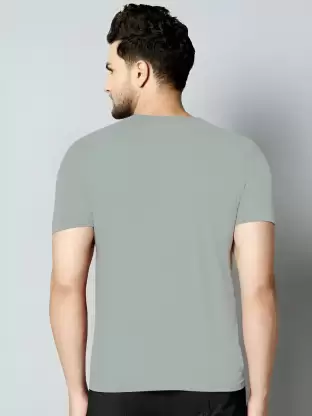 Men’s Half Sleeve Zigzag Print Cotton T-Shirt | Grey Stylish Printed T-Shirt Wholesale