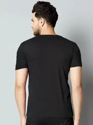 Men’s Half Sleeve Zigzag Print Cotton T-Shirt | Black Stylish Printed T-Shirt Wholesale